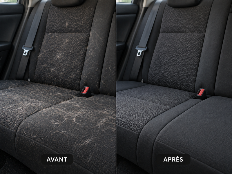 La voiture prise d'assaut